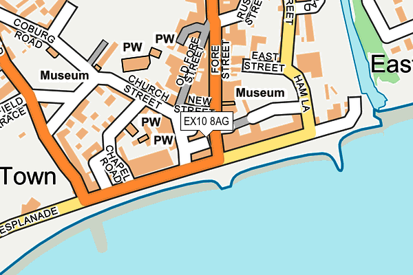 EX10 8AG map - OS OpenMap – Local (Ordnance Survey)