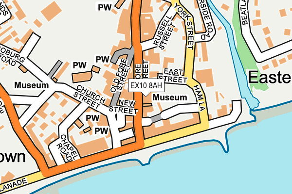 EX10 8AH map - OS OpenMap – Local (Ordnance Survey)