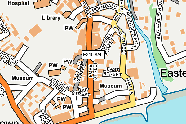 EX10 8AL map - OS OpenMap – Local (Ordnance Survey)