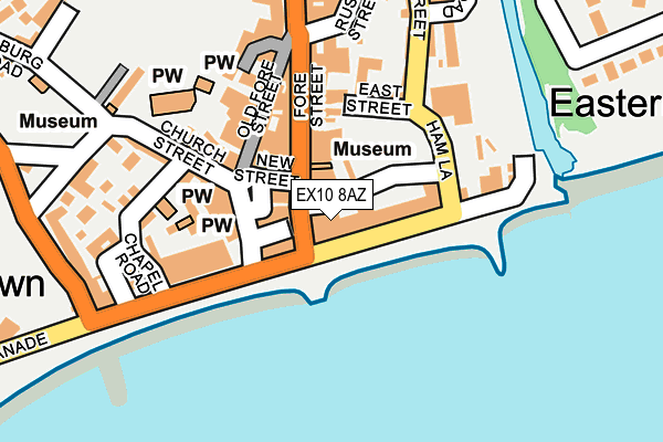 Map of YORK HOTEL COMPANY(SIDMOUTH)LIMITED(THE) at local scale