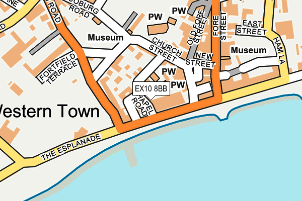 EX10 8BB map - OS OpenMap – Local (Ordnance Survey)