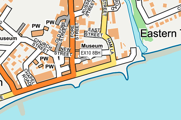 EX10 8BH map - OS OpenMap – Local (Ordnance Survey)