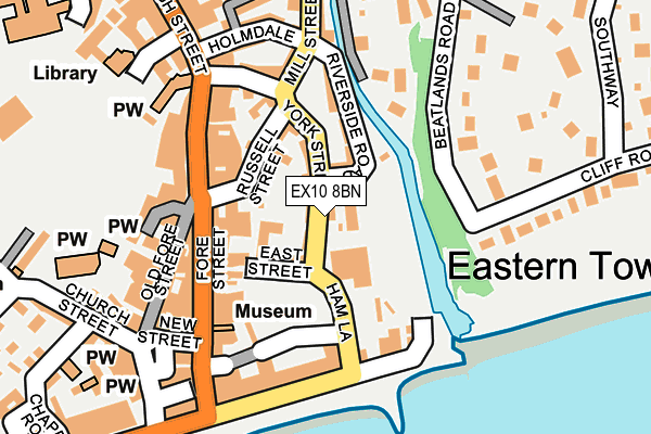 EX10 8BN map - OS OpenMap – Local (Ordnance Survey)