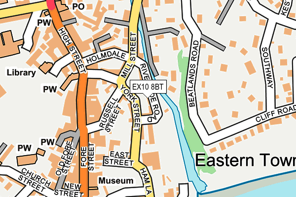 EX10 8BT map - OS OpenMap – Local (Ordnance Survey)