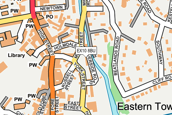 EX10 8BU map - OS OpenMap – Local (Ordnance Survey)