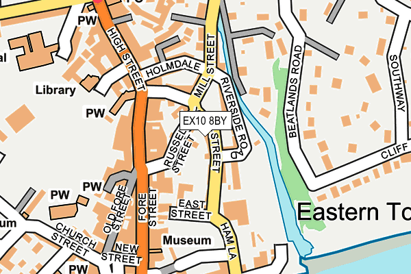 EX10 8BY map - OS OpenMap – Local (Ordnance Survey)