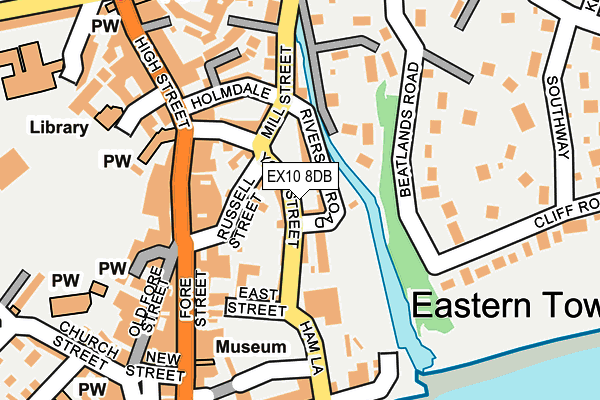 EX10 8DB map - OS OpenMap – Local (Ordnance Survey)