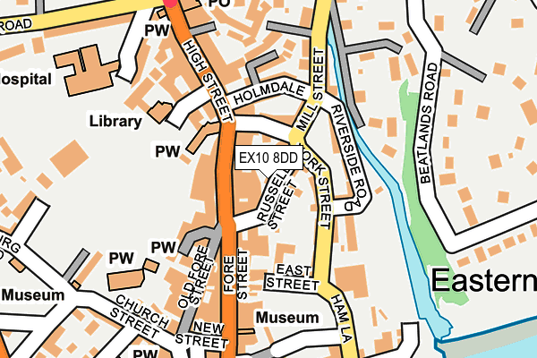 EX10 8DD map - OS OpenMap – Local (Ordnance Survey)