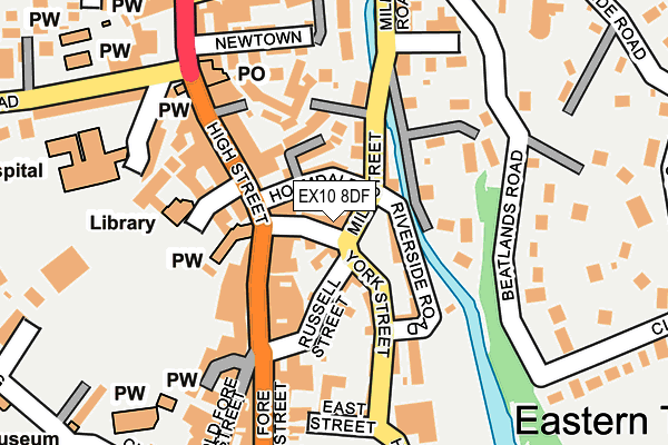 EX10 8DF map - OS OpenMap – Local (Ordnance Survey)