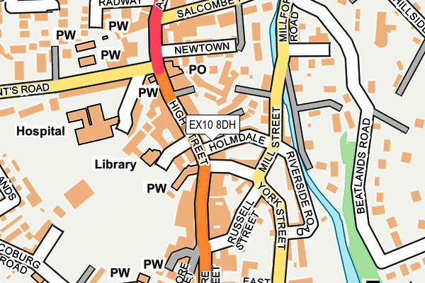 EX10 8DH map - OS OpenMap – Local (Ordnance Survey)