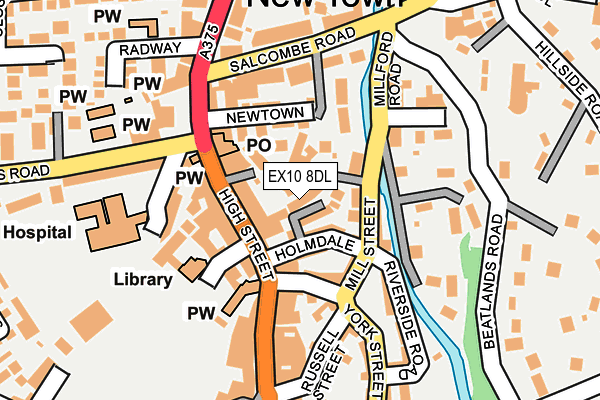 EX10 8DL map - OS OpenMap – Local (Ordnance Survey)