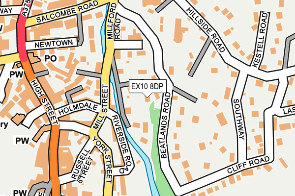 EX10 8DP map - OS OpenMap – Local (Ordnance Survey)