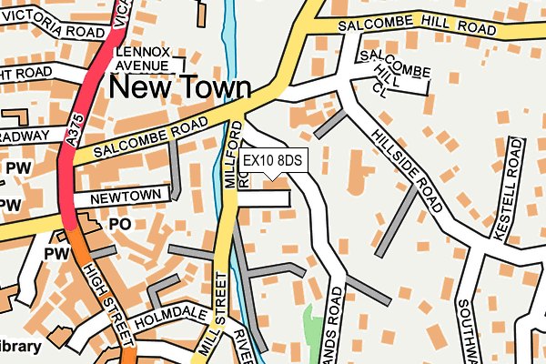 EX10 8DS map - OS OpenMap – Local (Ordnance Survey)