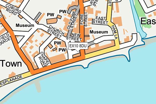 EX10 8DU map - OS OpenMap – Local (Ordnance Survey)