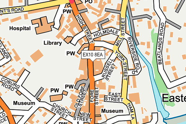 EX10 8EA map - OS OpenMap – Local (Ordnance Survey)