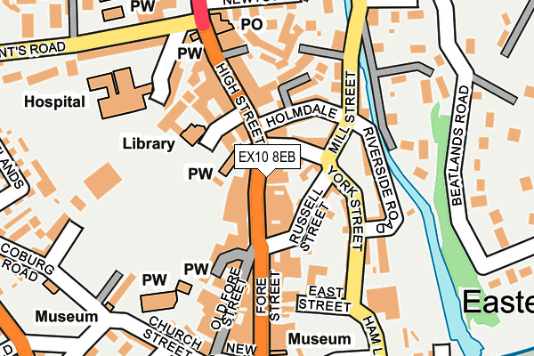 EX10 8EB map - OS OpenMap – Local (Ordnance Survey)