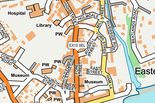 EX10 8EL map - OS OpenMap – Local (Ordnance Survey)