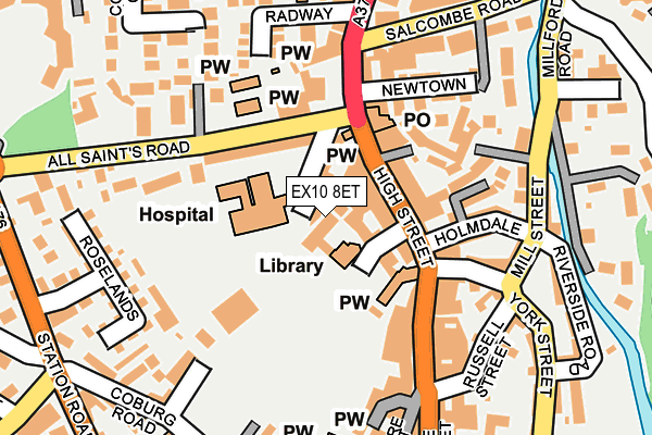 EX10 8ET map - OS OpenMap – Local (Ordnance Survey)