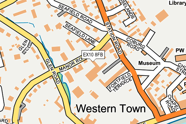 EX10 8FB map - OS OpenMap – Local (Ordnance Survey)