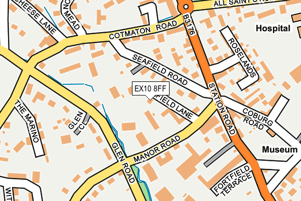EX10 8FF map - OS OpenMap – Local (Ordnance Survey)