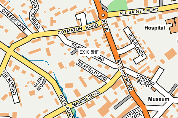 EX10 8HF map - OS OpenMap – Local (Ordnance Survey)