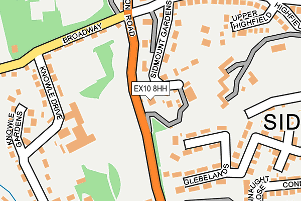 EX10 8HH map - OS OpenMap – Local (Ordnance Survey)