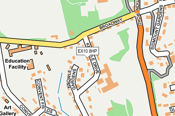 EX10 8HP map - OS OpenMap – Local (Ordnance Survey)