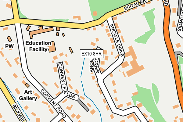 EX10 8HR map - OS OpenMap – Local (Ordnance Survey)