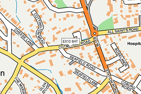 EX10 8HT map - OS OpenMap – Local (Ordnance Survey)