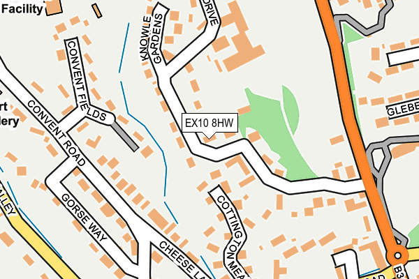 EX10 8HW map - OS OpenMap – Local (Ordnance Survey)