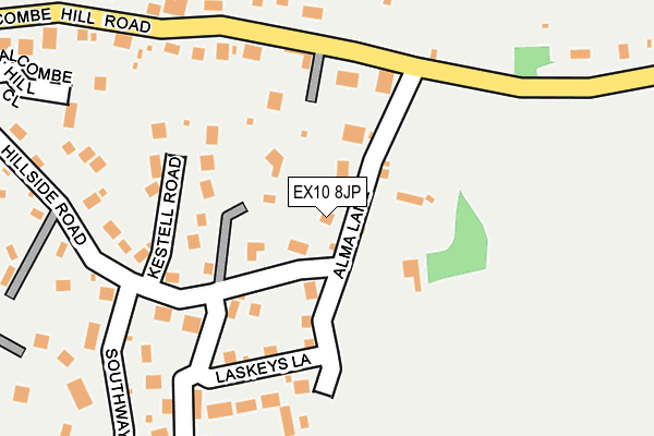 EX10 8JP map - OS OpenMap – Local (Ordnance Survey)