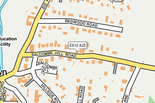 EX10 8JS map - OS OpenMap – Local (Ordnance Survey)