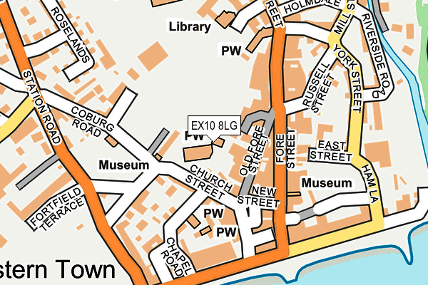 EX10 8LG map - OS OpenMap – Local (Ordnance Survey)