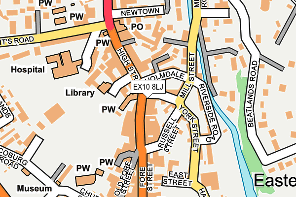 EX10 8LJ map - OS OpenMap – Local (Ordnance Survey)