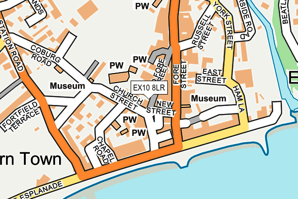 EX10 8LR map - OS OpenMap – Local (Ordnance Survey)