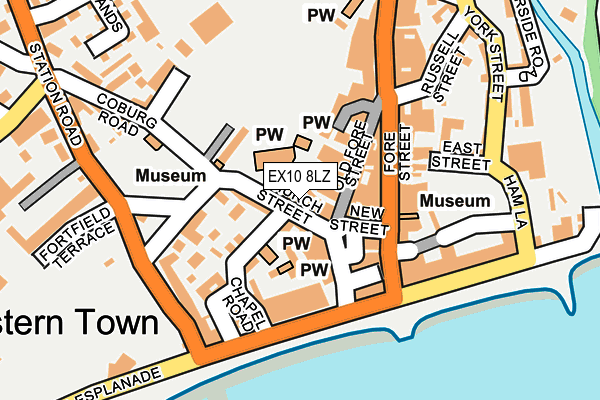 EX10 8LZ map - OS OpenMap – Local (Ordnance Survey)