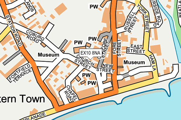 EX10 8NA map - OS OpenMap – Local (Ordnance Survey)