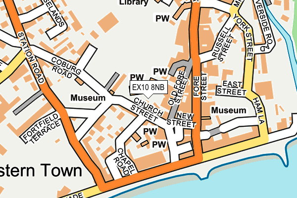 EX10 8NB map - OS OpenMap – Local (Ordnance Survey)