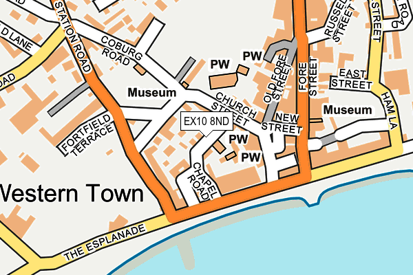 EX10 8ND map - OS OpenMap – Local (Ordnance Survey)