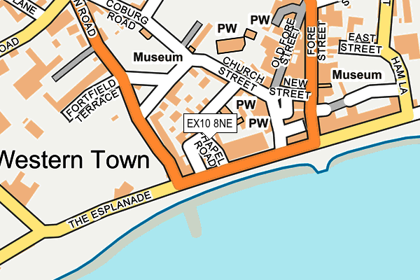 EX10 8NE map - OS OpenMap – Local (Ordnance Survey)