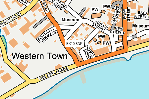 EX10 8NP map - OS OpenMap – Local (Ordnance Survey)