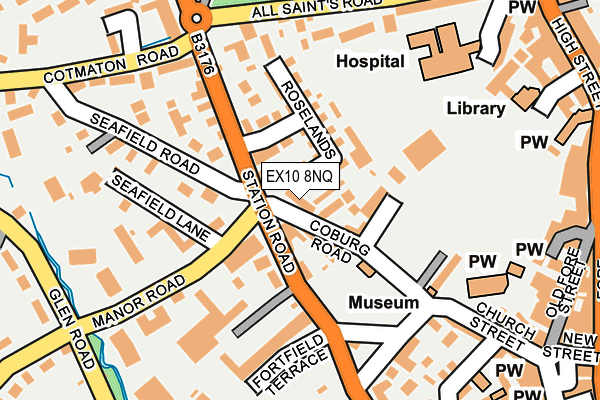EX10 8NQ map - OS OpenMap – Local (Ordnance Survey)