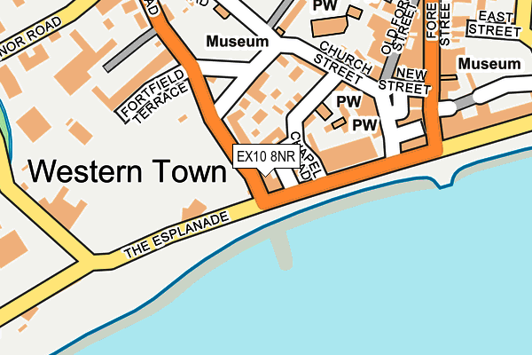 EX10 8NR map - OS OpenMap – Local (Ordnance Survey)