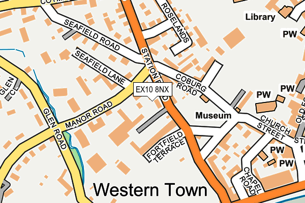 EX10 8NX map - OS OpenMap – Local (Ordnance Survey)