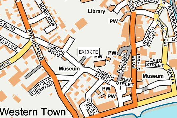 EX10 8PE map - OS OpenMap – Local (Ordnance Survey)