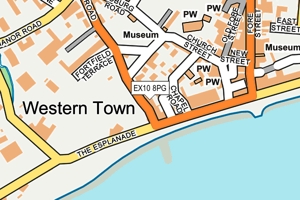 EX10 8PG map - OS OpenMap – Local (Ordnance Survey)