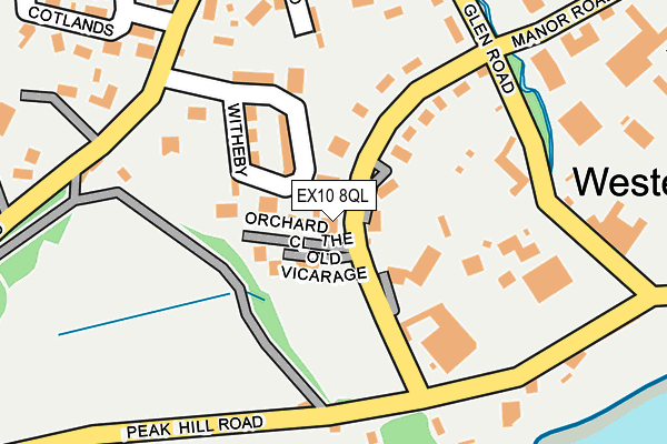 EX10 8QL map - OS OpenMap – Local (Ordnance Survey)