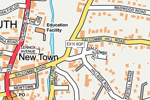 EX10 8QP map - OS OpenMap – Local (Ordnance Survey)