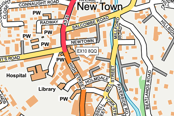 EX10 8QQ map - OS OpenMap – Local (Ordnance Survey)