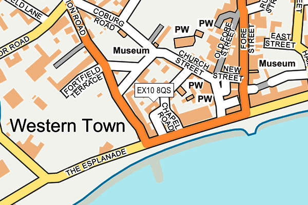 EX10 8QS map - OS OpenMap – Local (Ordnance Survey)